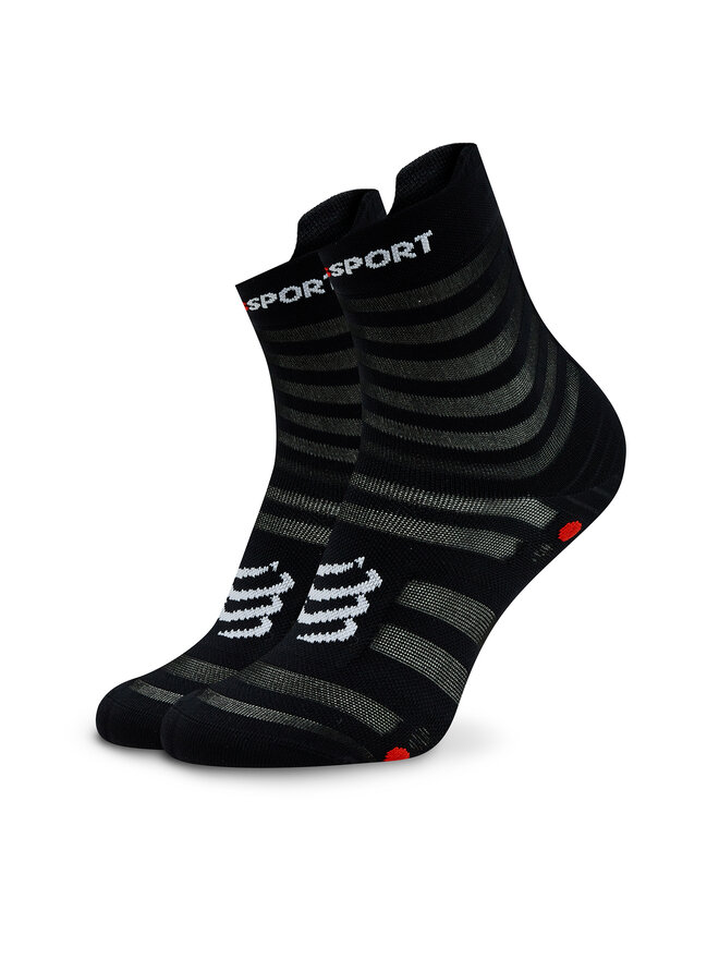 Compressport Дълги чорапи unisex Compressport Pro Racing Socks V4.0 Ultralight Run High XU00050B Черен