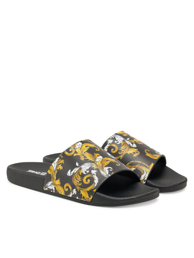 Versace Jeans Couture Παντόφλες Versace Jeans Couture 78YA3SQ4 Μαύρο