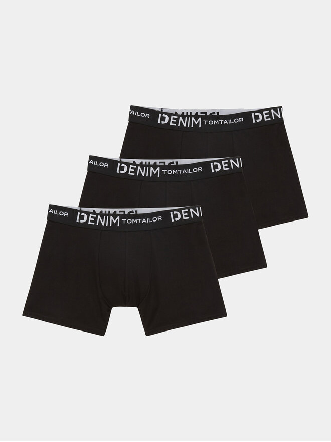 Tom Tailor Denim Tom Tailor Denim 3 darab boxer 1038850 Fekete