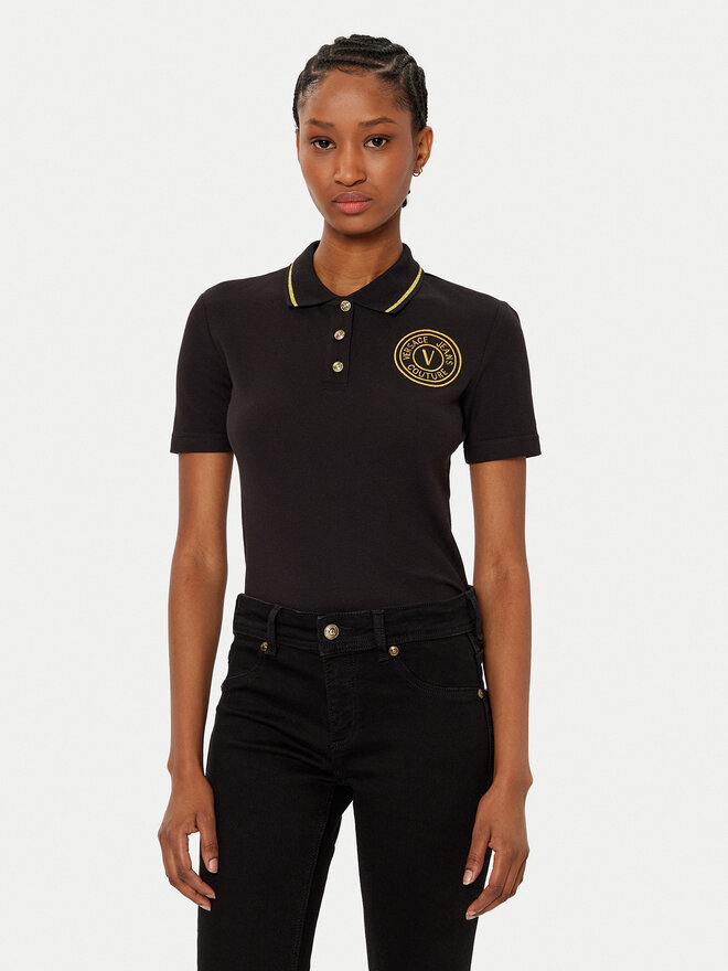Versace Jeans Couture Versace Jeans Couture Poloshirt 78HAGT00 Schwarz Regular Fit