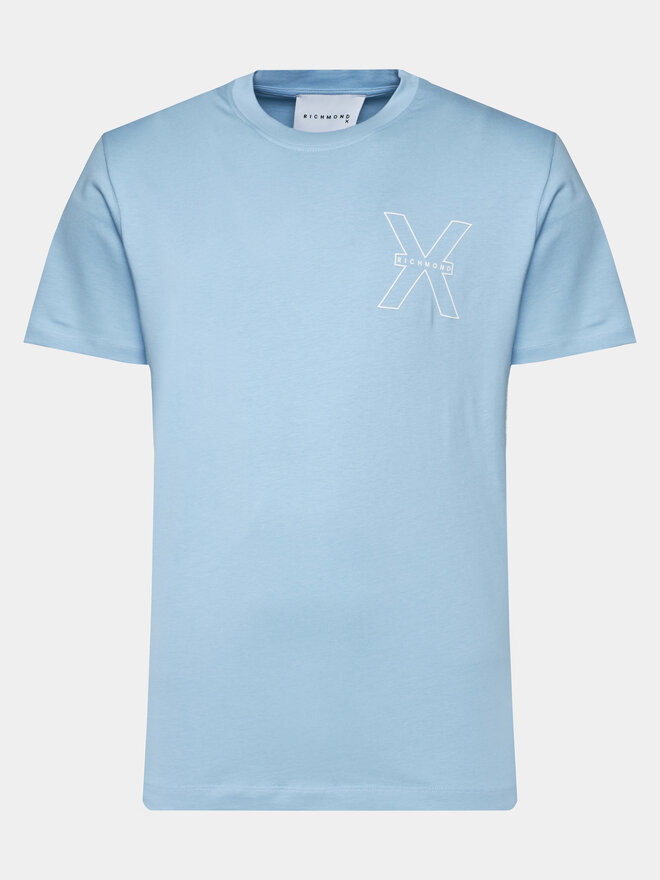 Richmond X Richmond X Camiseta Rached UMP24031TS Celeste Regular Fit