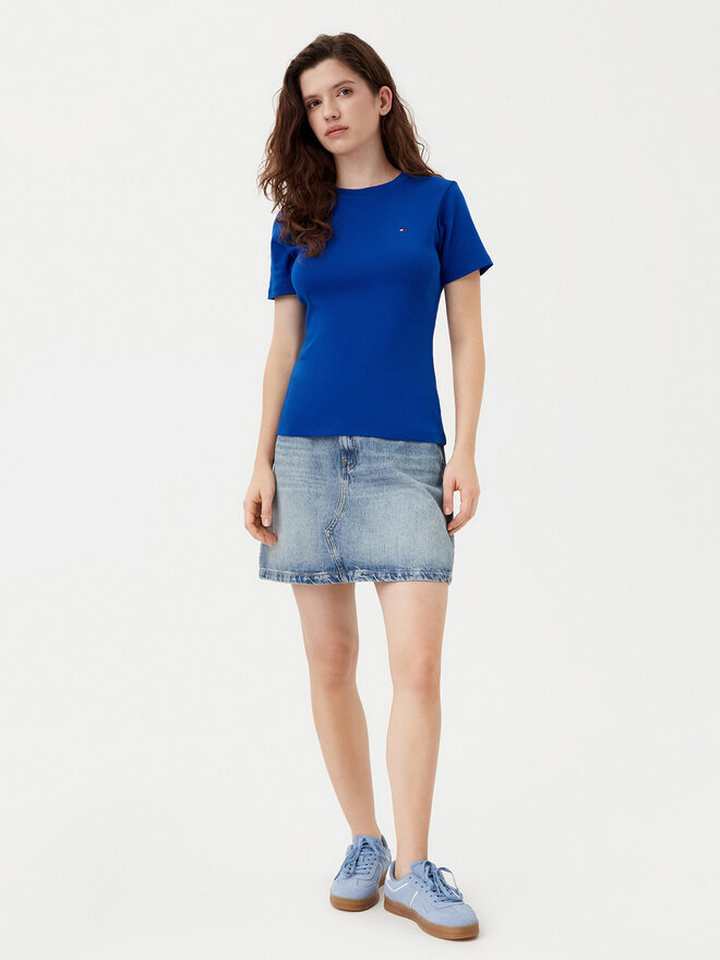 Tommy Hilfiger Tommy Hilfiger Marškinėliai New Cody WW0WW40587 Mėlyna Slim Fit