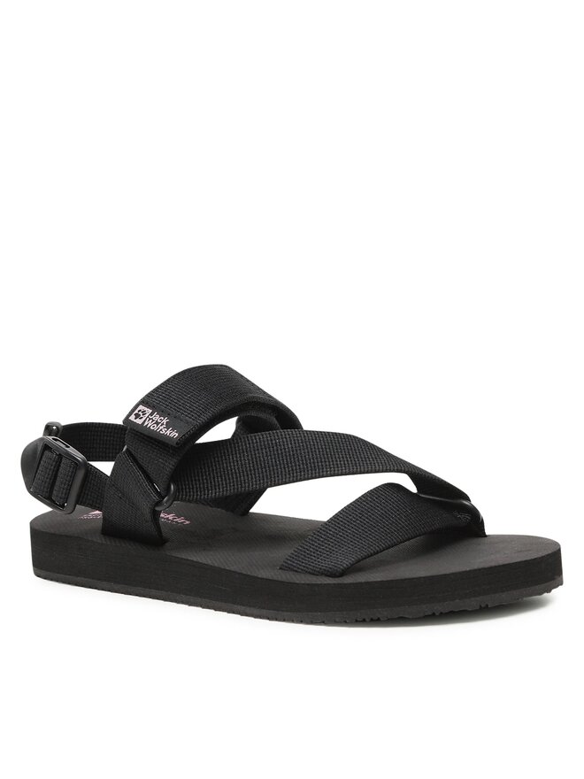 Jack Wolfskin Sandały Jack Wolfskin Urban Entdeckung Belt Sandal W 4056801 Czarny