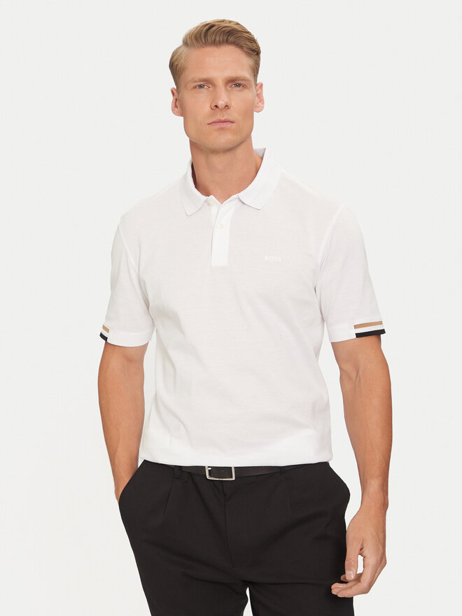 BOSS Boss Poloshirt Parlay 147 50467113 Weiß Regular Fit