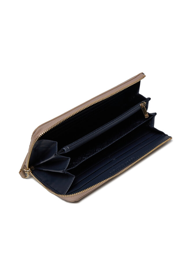 Tommy Hilfiger Liels sieviešu maks Tommy Hilfiger Th Refined Large Za Mono AW0AW15756 Pelēks