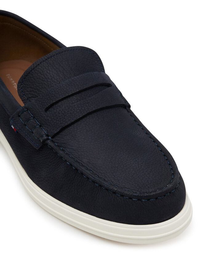 Tommy Hilfiger Μοκασίνια Tommy Hilfiger Nubuck P Loafer FM0FM05350 Σκούρο μπλε
