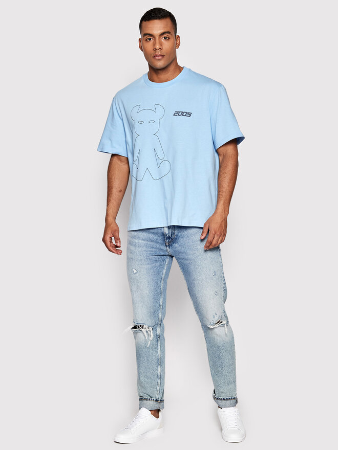2005 2005 T-Shirt Unisex Horned Himmelblau Relaxed Fit