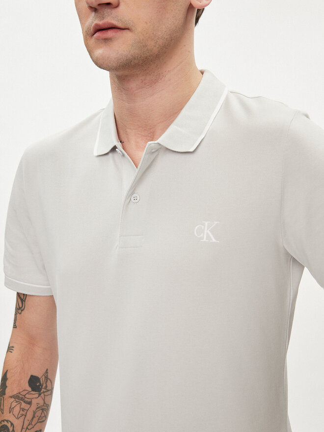 Calvin Klein Jeans Calvin Klein Jeans Poloshirt J30J315603 Grau Slim Fit
