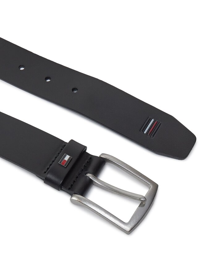 Tommy Hilfiger Чоловічий ремінь Tommy Hilfiger Denton 3.5 Ext AM0AM12054 Чорний