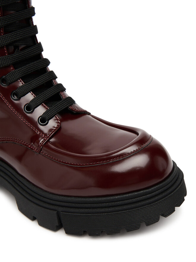 Calvin Klein Botas Calvin Klein Tronchetto Allacciato V4A5-83132-1453 Guinda/burdeos