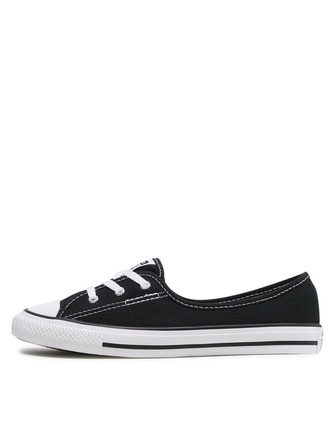 Converse Кецове Converse Chuck Taylor All Star Bellet Lace Slip 566775C Черен