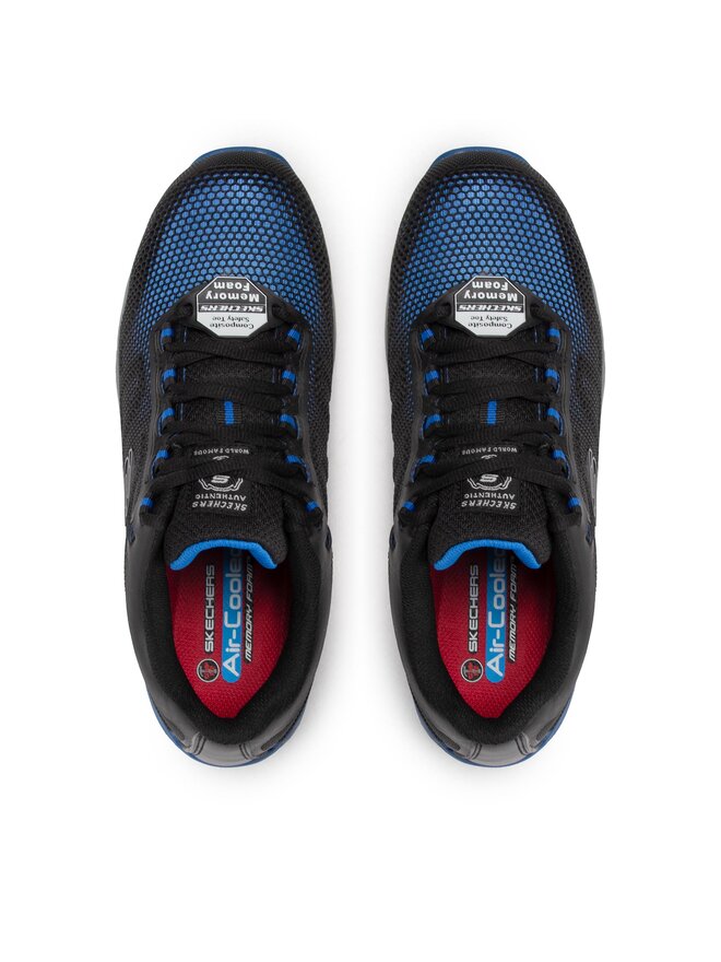 Skechers Halbschuhe Skechers Bulklin 77180EC/BLU Schwarz