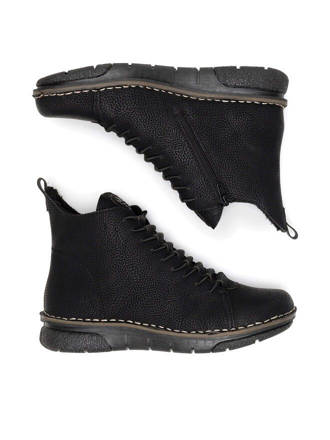 Rieker Schnürschuhe Rieker 73333-00 Schwarz