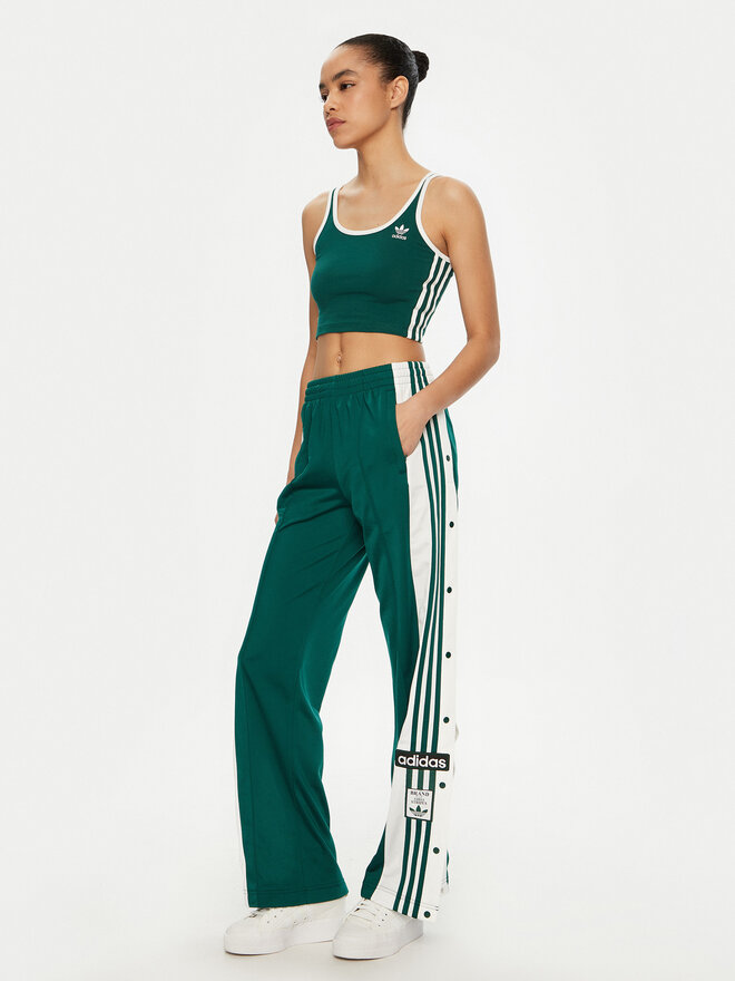 adidas adidas Top adicolor 3-Stripes JD4614 Verde Slim Fit