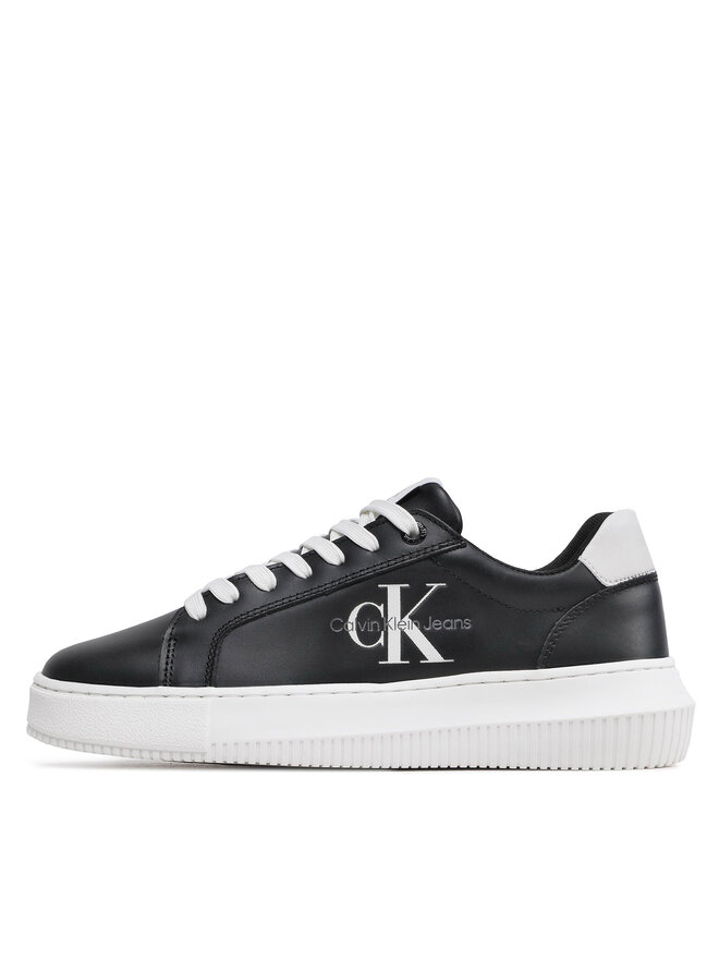 Calvin Klein Jeans Αθλητικά Calvin Klein Jeans Chunky Cupsole Laceup Mon Lth Wn YW0YW00823 Μαύρο