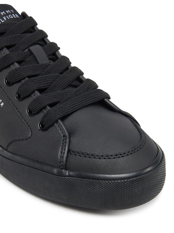 Tommy Hilfiger Sneakers Tommy Hilfiger Core Corporate Vulc Leather FM0FM05399 Schwarz