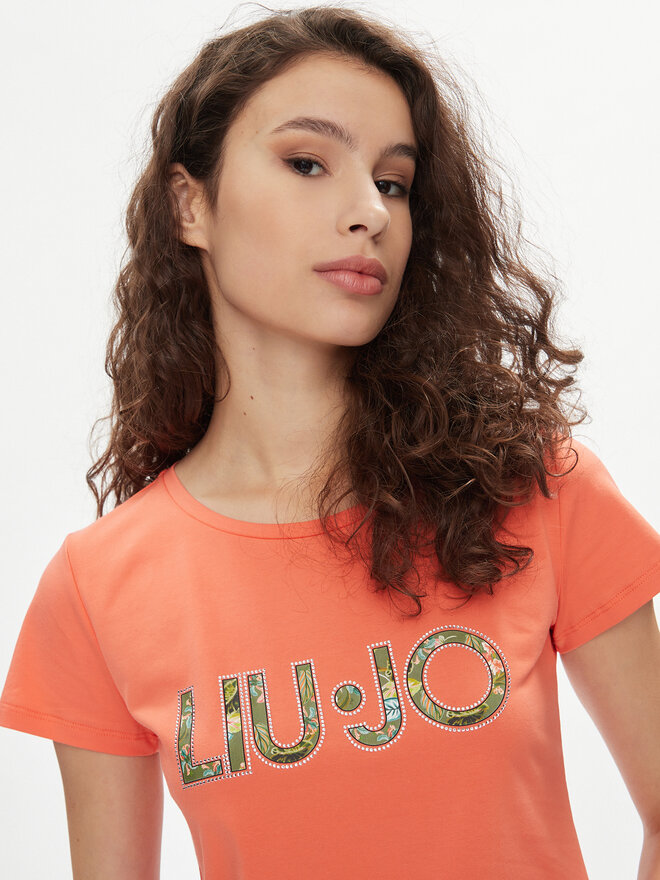 Liu Jo Liu Jo Camiseta VA4105 JS003 Naranja Regular Fit