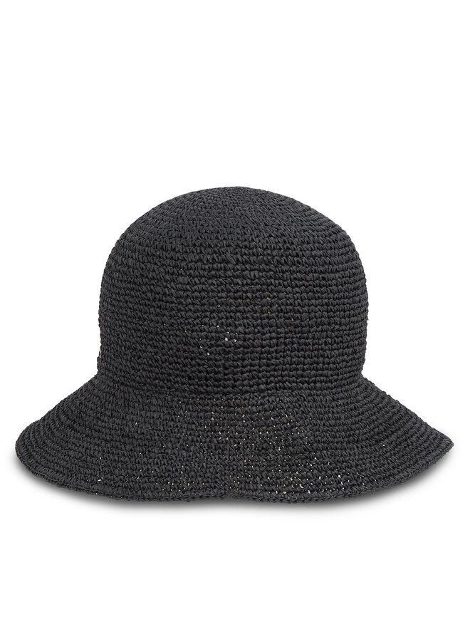 Calvin Klein Hut Calvin Klein Wide Brim Straw Bucket Hat K60K612914 Schwarz