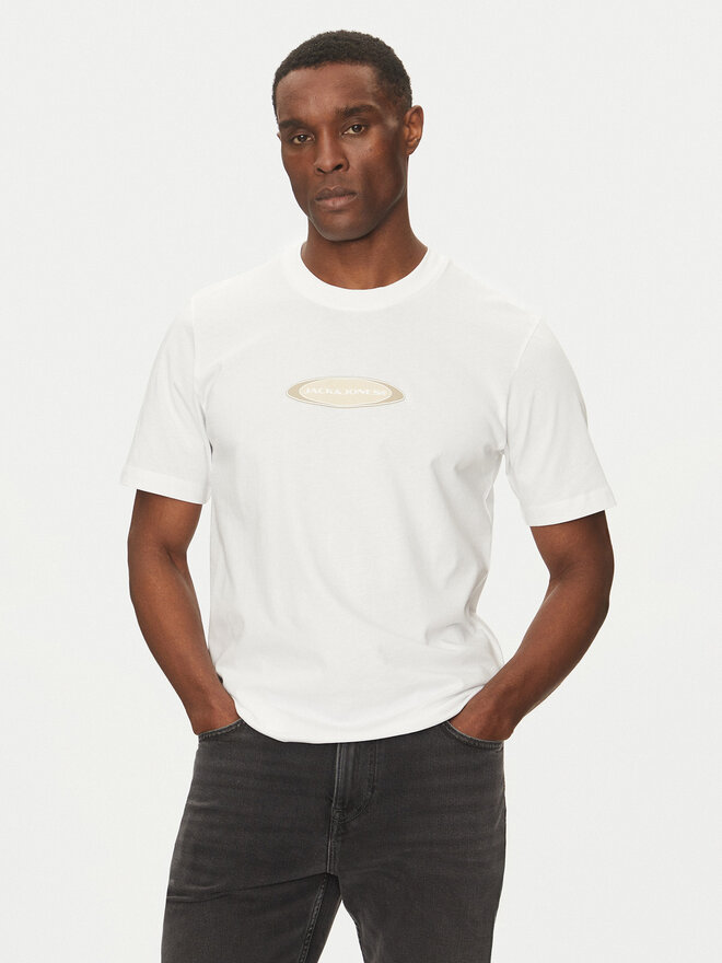 Jack&Jones Jack&Jones Marškinėliai Pacer 12273880 Balta Relaxed Fit