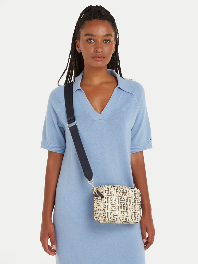 Handtasche Tommy Hilfiger Th City Mono Crossover Mono AW0AW16149 