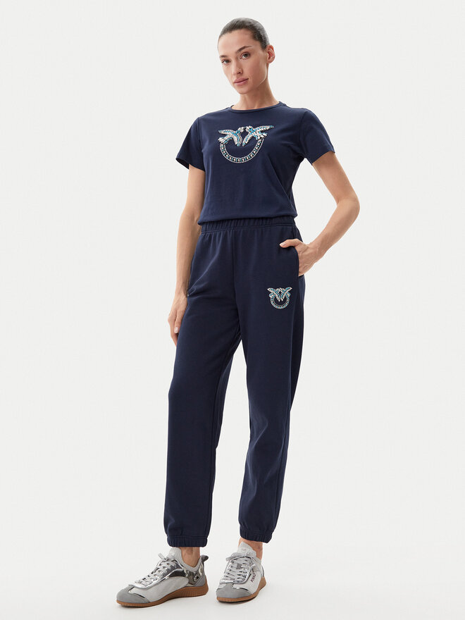 PINKO PINKO T-Shirt Quentin 100535 A2G7 Dunkelblau Regular Fit