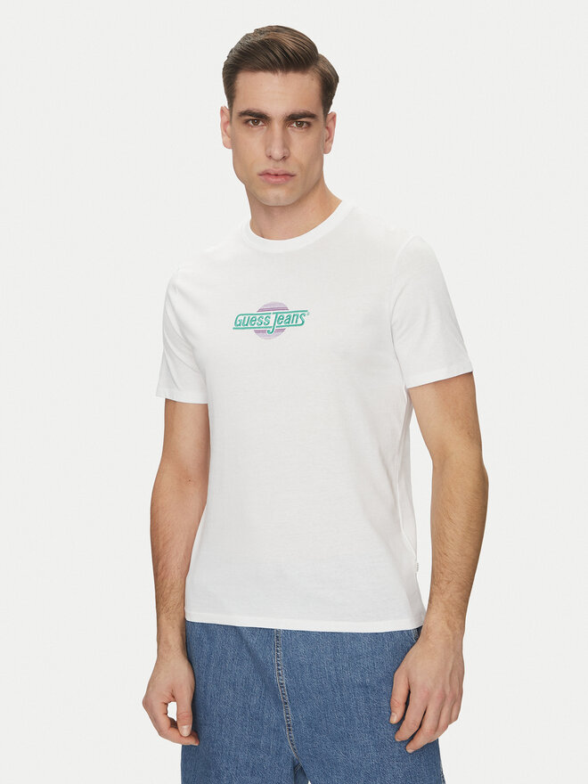 Guess Jeans Guess Jeans Camiseta M5GI23 K8HM0 Blanco Slim Fit
