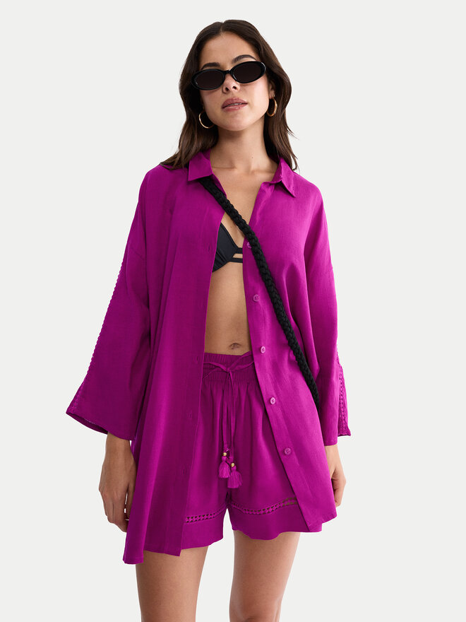 Triumph Triumph Pyjamahemd Summer Wear 10227228 Rosa Regular Fit