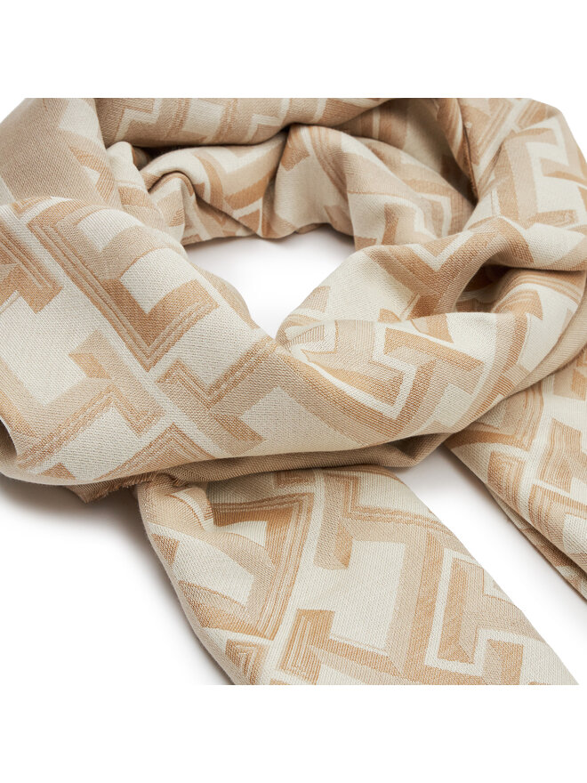 Schal Tommy Hilfiger Distinct Jacquard Scarf AW0AW16372 Beige 