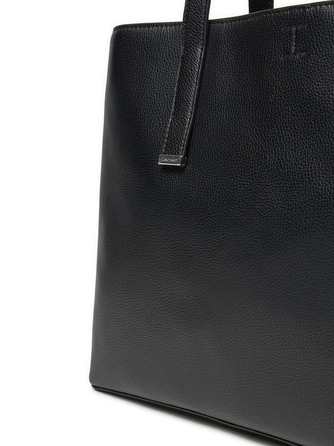 Calvin Klein Handtasche Calvin Klein Ck Plaque Medium Shopper K60K612782 Schwarz