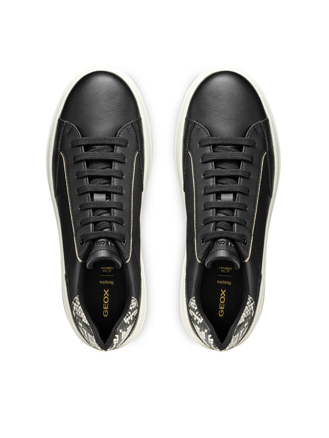 Geox Sneakersy Geox D Spherica Ecub-2 D55WVB 0BCAR C0023 Čierna