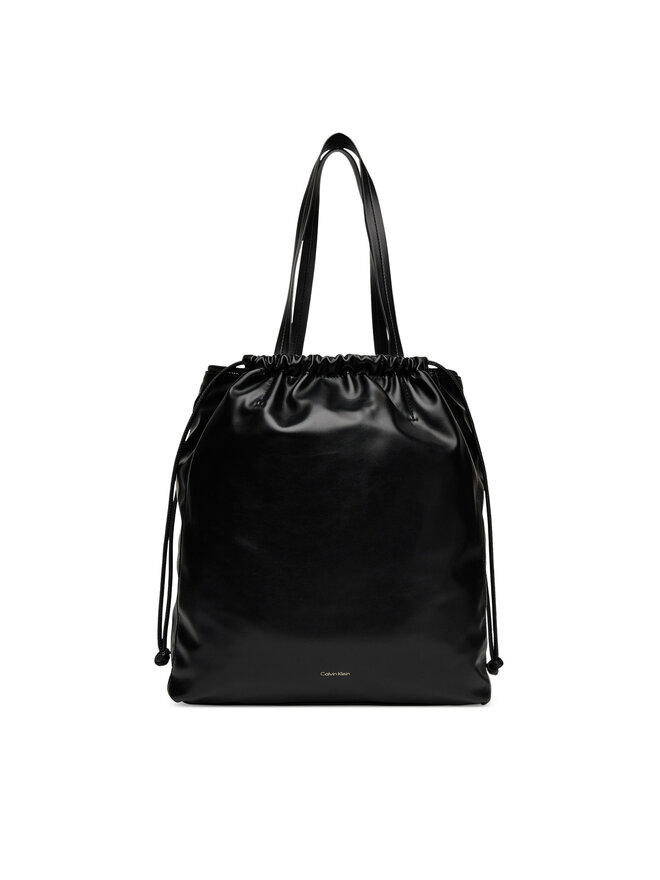 Calvin Klein Ročna torba Calvin Klein Drawstring Tote LV04K3159G Črna