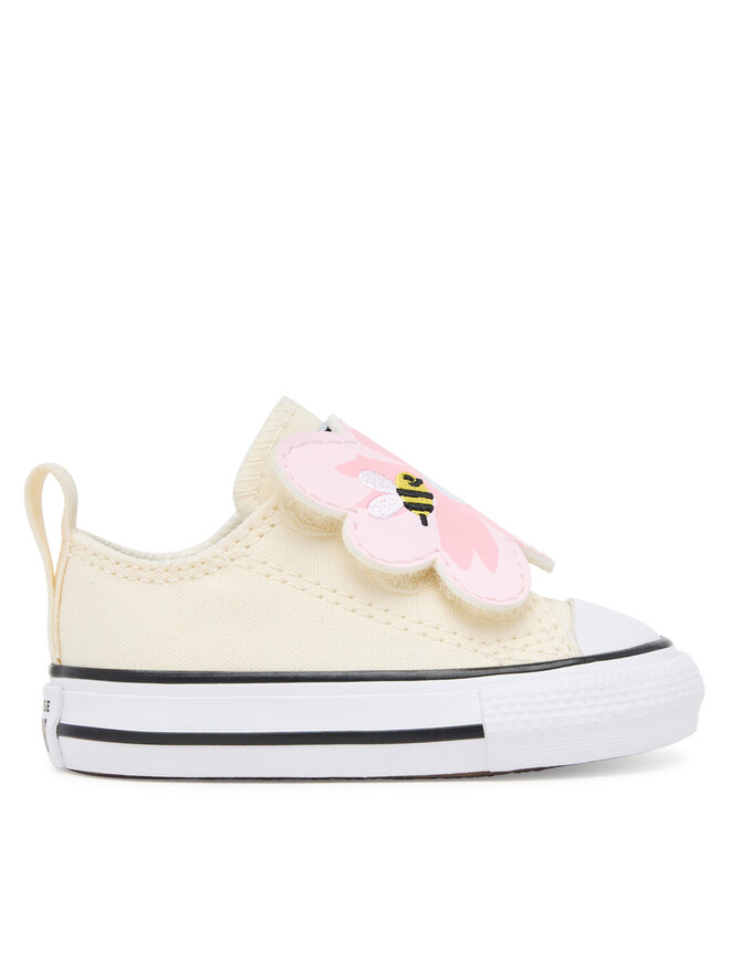 Converse Кецове Converse Chuck Taylor All Star One Strap Embroidered Floral Easy On A13452C Екрю