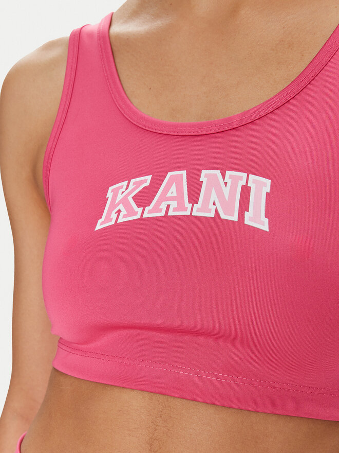 Karl Kani Karl Kani Melltartó felső Small Serif 6131305 Rózsaszín Slim Fit