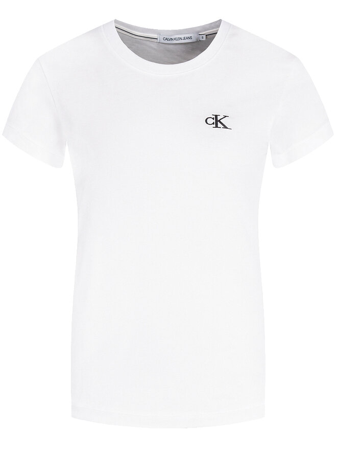 Calvin Klein Jeans Calvin Klein Jeans Póló J20J212883 Fehér Slim Fit