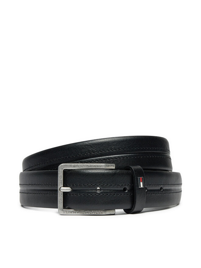 Tommy Hilfiger Чоловічий ремінь Tommy Hilfiger Oliver 3.5 Seasonal AM0AM13304 Чорний