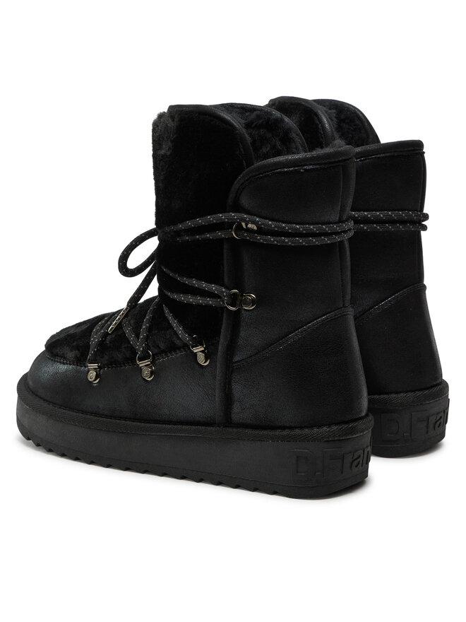 D.Franklin Stivali da neve D.Franklin Nordic Trk Fur DFSH370005 Nero