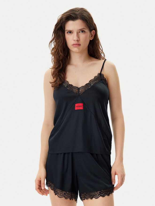 HUGO HUGO Μπλούζα πιτζάμας Red Label 50531653 Μαύρο Regular Fit