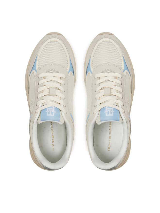 Tommy Hilfiger Sneakersy Tommy Hilfiger Casual Fashion Runner Mix FW0FW08324 Farebná