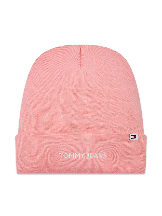 Tommy Jeans Cepure Tommy Jeans Tjw Linear Logo Beanie AW0AW15843 Rozā