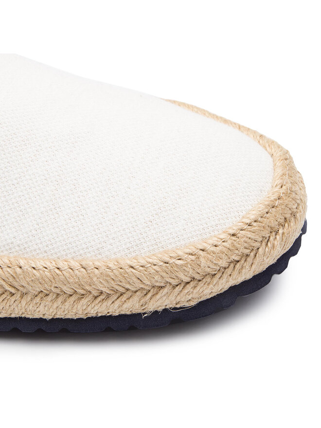 Tommy Hilfiger Espadrile Tommy Hilfiger Canvas Lace Up Espadrille FM0FM02254 Alb