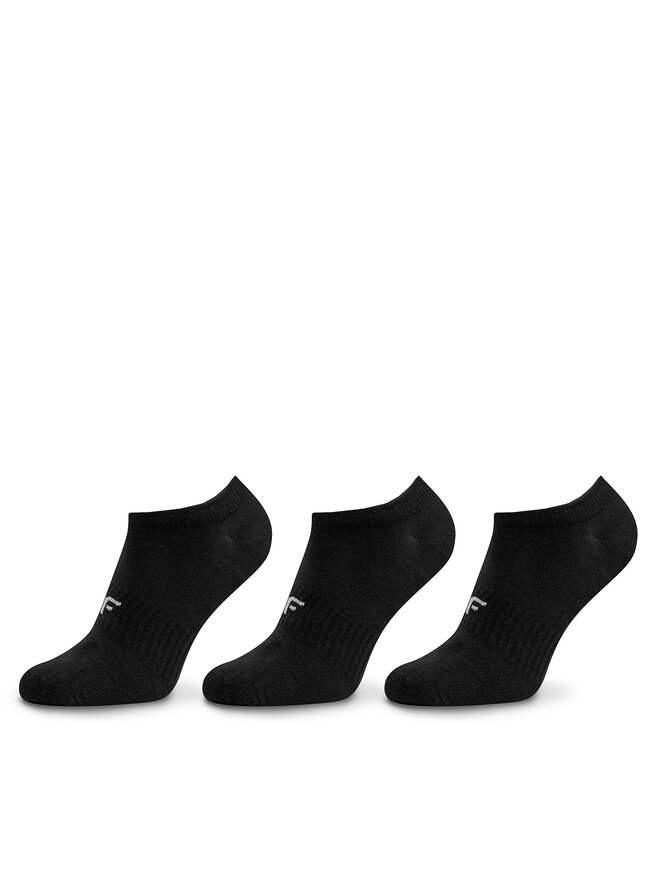 4F Set di 3 paia di pedulini da uomo 4F 4FWMM00USOCM277 Nero