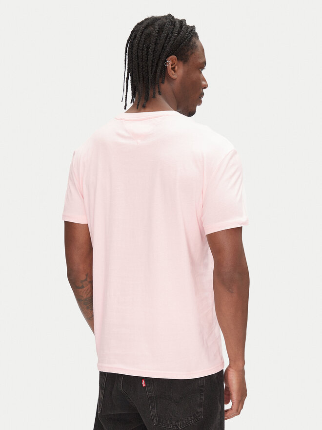 Tommy Jeans Tommy Jeans Camiseta Linear Logo DM0DM20744 Rosa Regular Fit