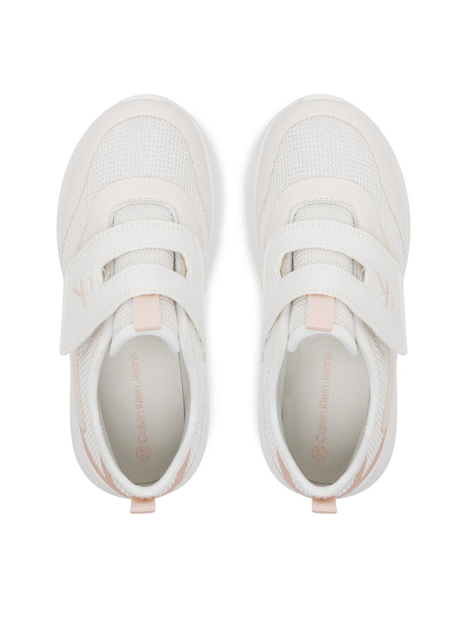 Calvin Klein Jeans Sneakersy Calvin Klein Jeans Low Cut Velcro V1A9-82026-1697A S Biały