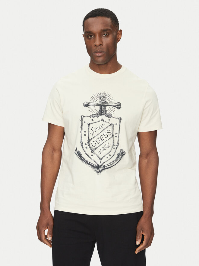 Guess Guess Camiseta M5GI72 KBW41 Beis Regular Fit