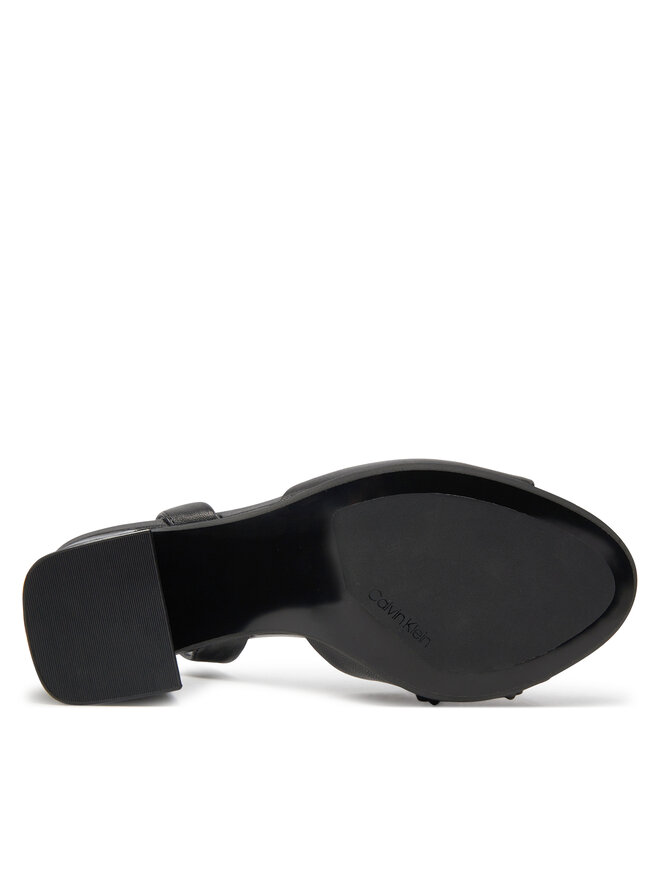Calvin Klein Sandale Calvin Klein Heel Sandal 85 Relock Lth HW0HW01937 Negru