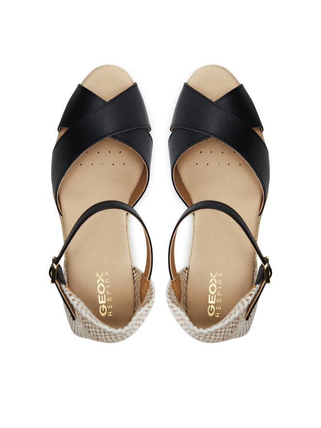 Geox Espadrilky Geox D Gelsa Low D45NGA 00085 C9999 Černá