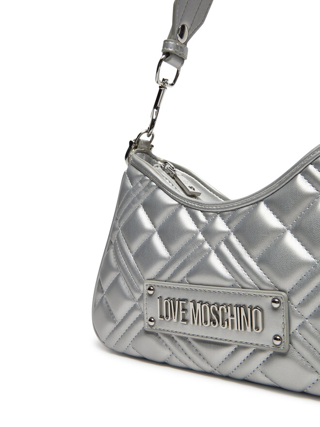 LOVE MOSCHINO Torebka LOVE MOSCHINO JC4152PP1MLA196B Srebrny
