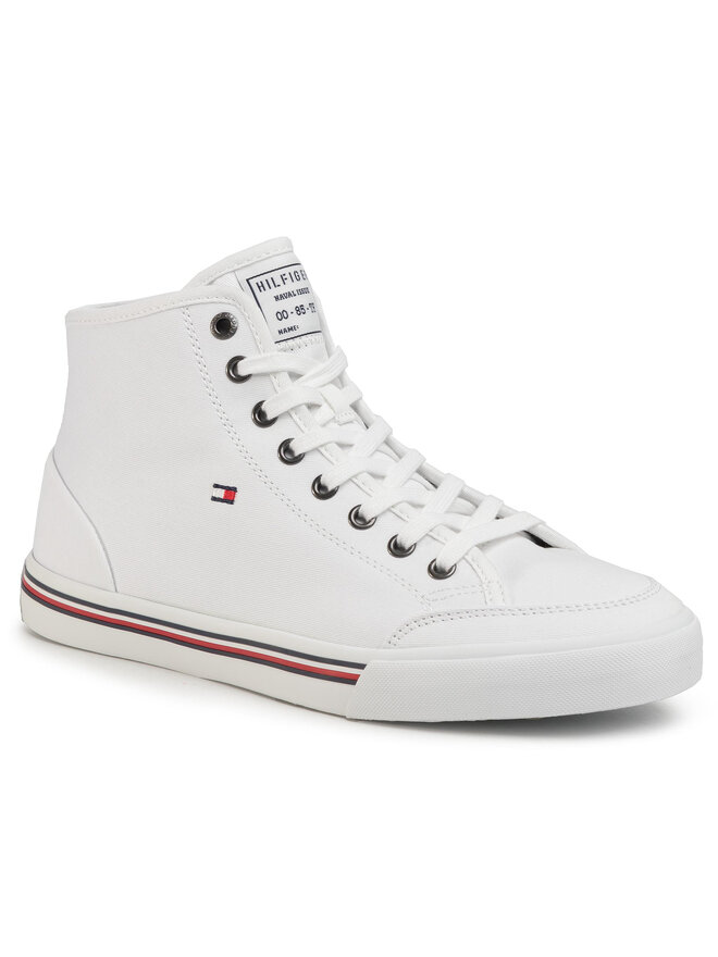Tommy Hilfiger Sneakers Tommy Hilfiger Core Corporate High Textile Snk FM0FM02825 Weiß