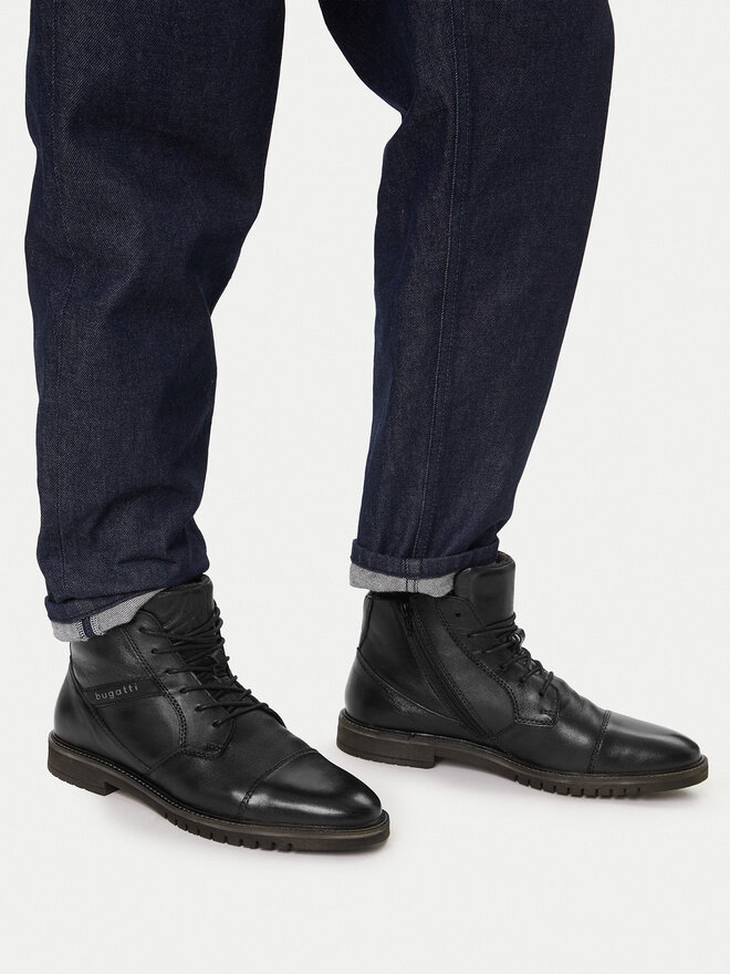 Bugatti Schnürschuhe Bugatti 331-8373A-4000 Schwarz