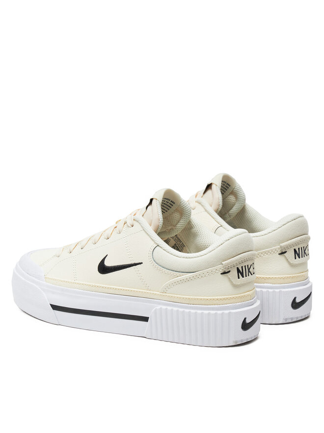 Nike Sneakersy Nike Court Legacy Lift FV5526 101 Écru